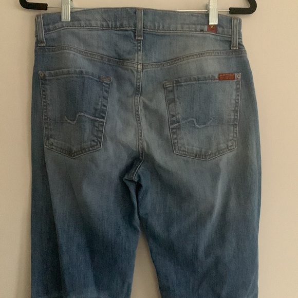7 For All Mankind Slimmy Straight Jeans Womens Size 30 - Picture 4 of 11